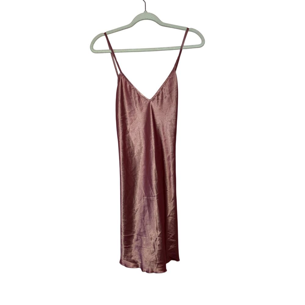 Shein Pink Satin Feeling Nightgown Size Large